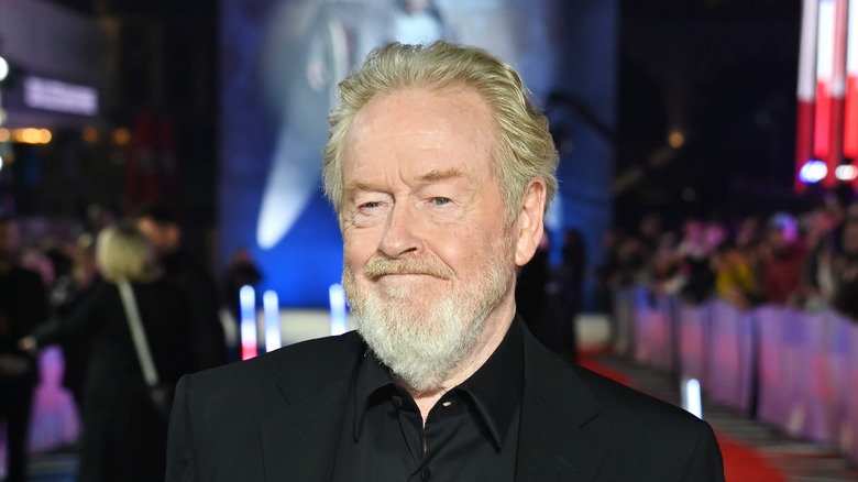 Ridley Scott smiles