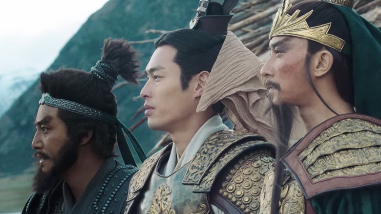 Han Geng, Tony Yang, Justin Cheung looking stern