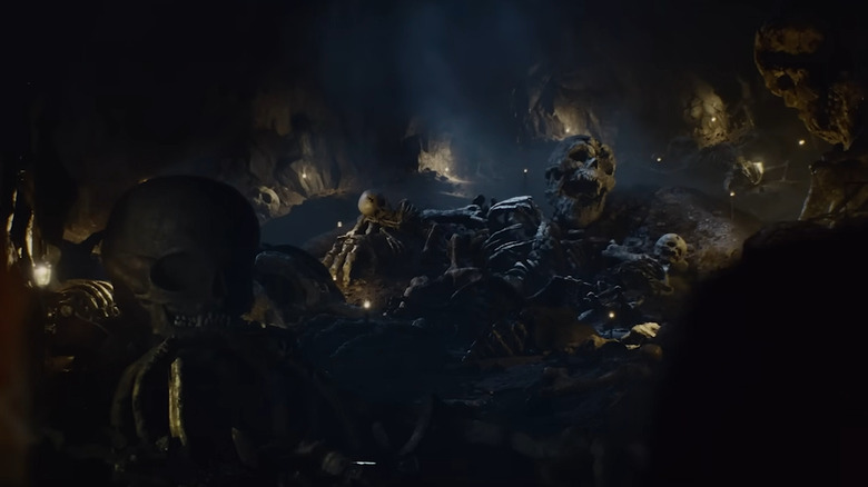 Troll skeletons decaying underground