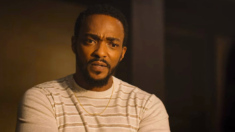 Anthony Mackie gets frustrated