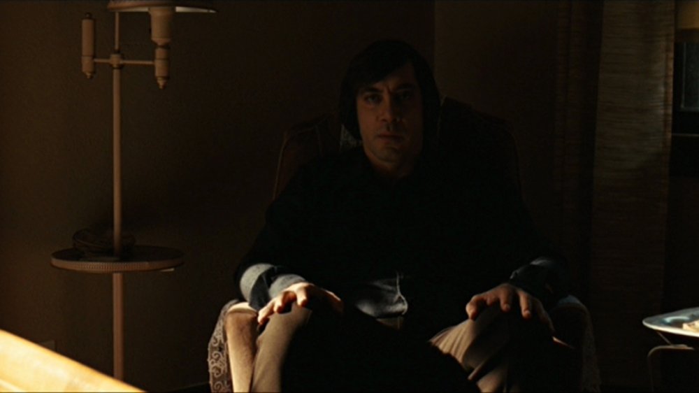 Javier Bardem as Anton Chigurh in No Country for Old men