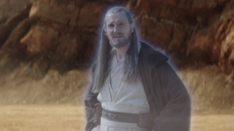 Qui-Gon Jinn as a Force ghost