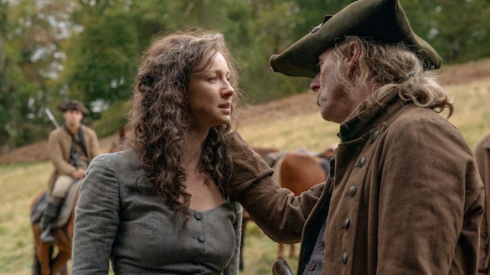 Caitriona Balfe and Ned Dennehy in Outlander season 5 finale "Never My Love." 