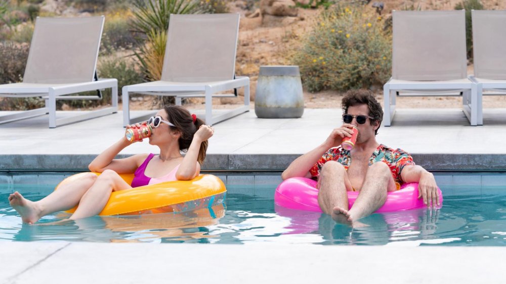 Andy Samberg and Cristin Milioti in Palm Springs