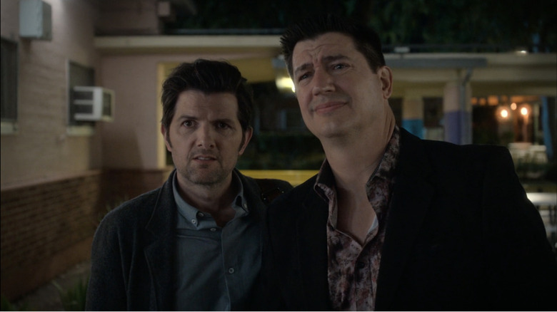 Adam Scott and Ken Marino look perplexed