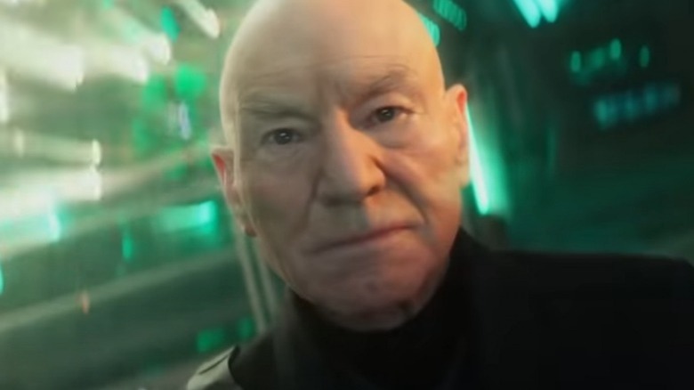 Patrick Stewart on board the La Sirena as Jean-Luc Picard on Picard