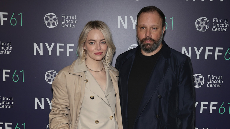 Emma Stone with Yorgos Lanthimos