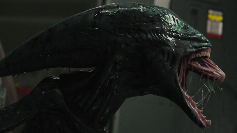 a xenomorph growls