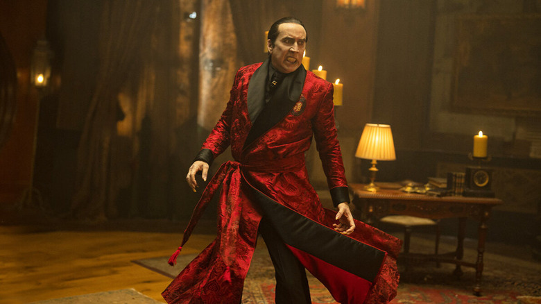 Dracula spinning around in rage