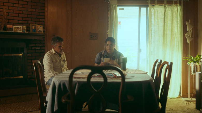 Elora and Rick sitting in dining room