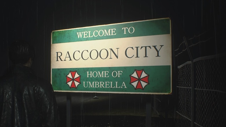 Welcome to Raccoon City sign