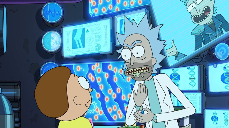 Rick yells at Morty