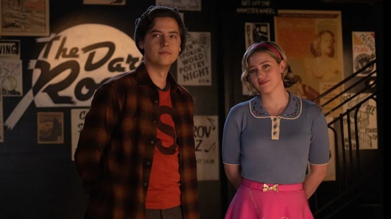 Jughead and Betty smiling 