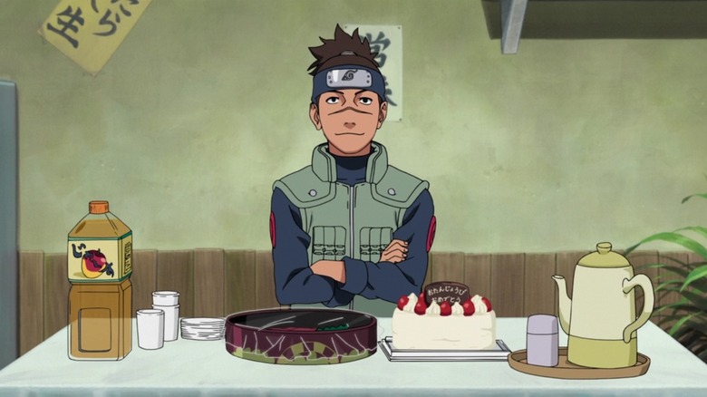 Iruka sitting Road to Ninja: Naruto the Movie