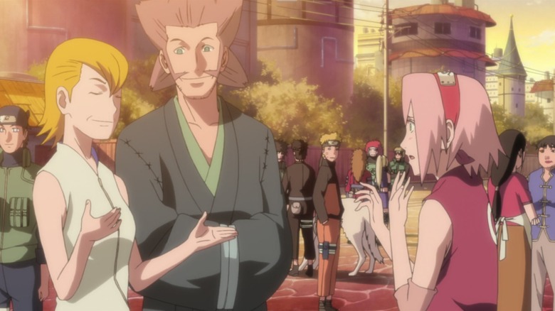 Sakura talking to family Road to Ninja: Naruto the Movie