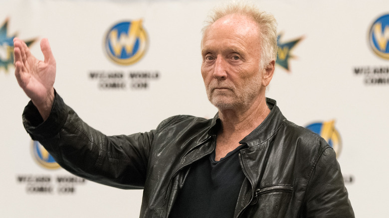 Tobin Bell gesturing with gravitas