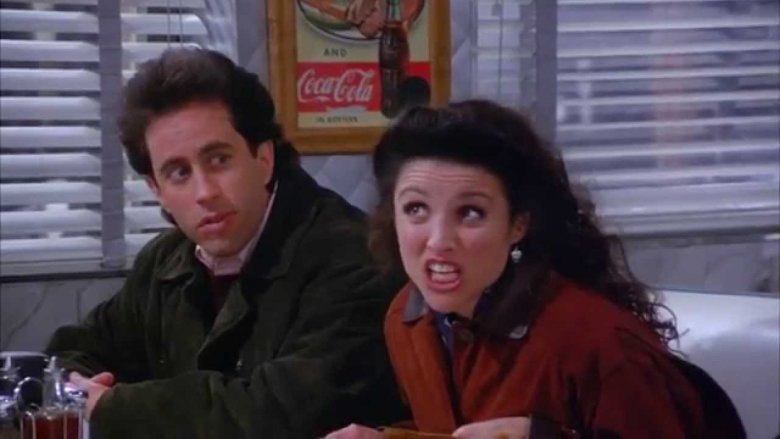 Elaine makes a face