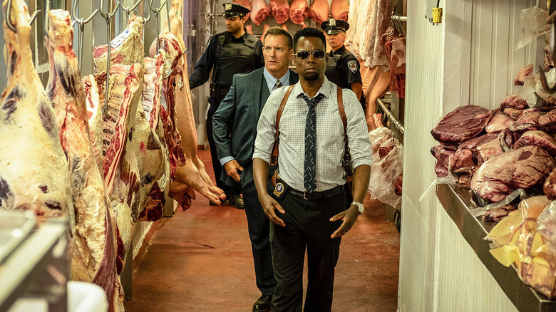 Chris Rock hunts in butcher shop