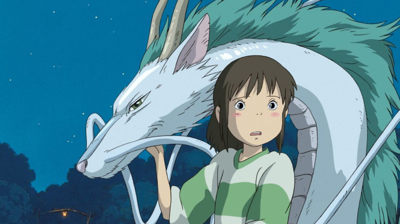 Chihiro with Haku