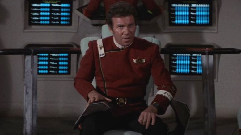 Kirk in the Enterprise's chair