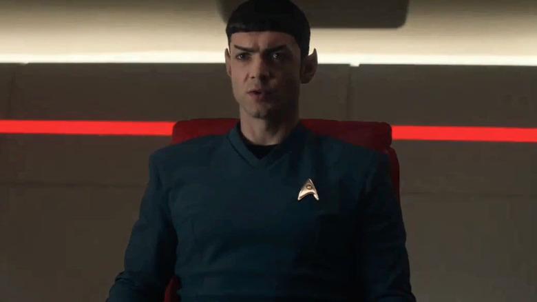 Spock briefs Pike