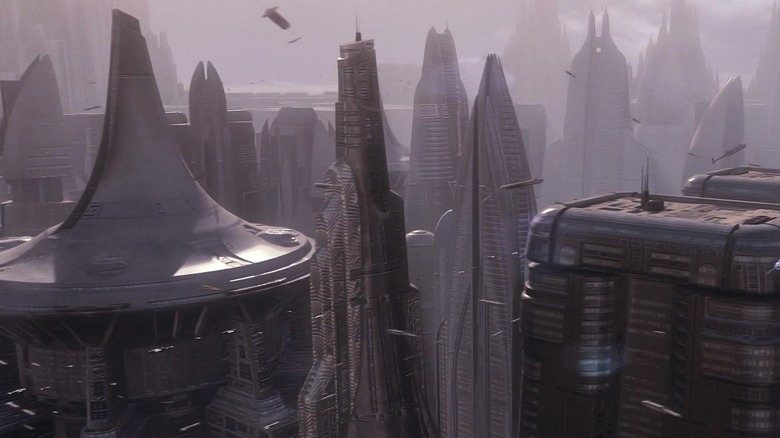 Coruscant as seen in "Star Wars: The Phantom Menace"