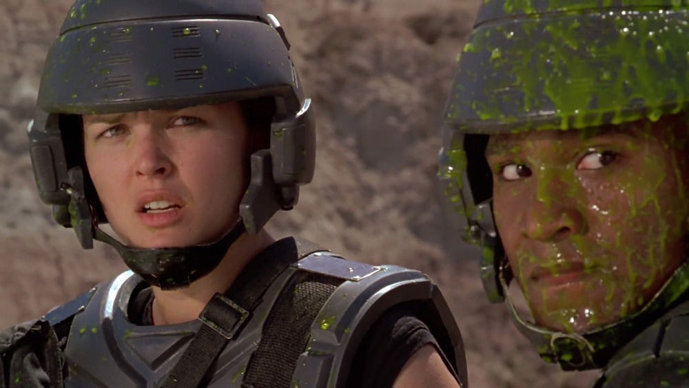 Starship Troopers covered in slime