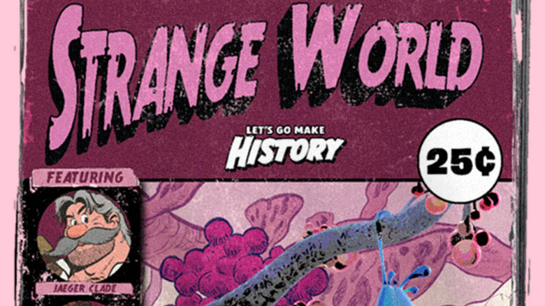 Comic book cover of "Strange World"