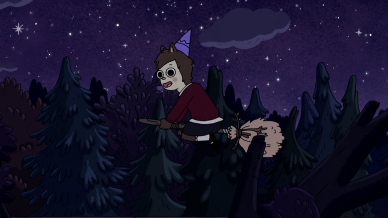 Hedgehog flying Summer Camp Island