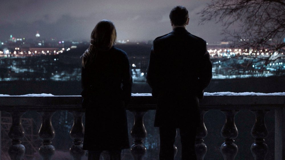 Keri Russell and Matthew Rhys in the final scene of The Americans 