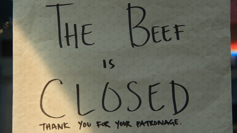 The Beef is closed 