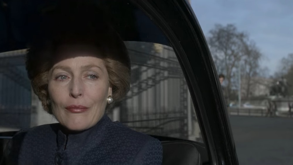 Gillian Anderson as Margaret Thatcher on The Crown