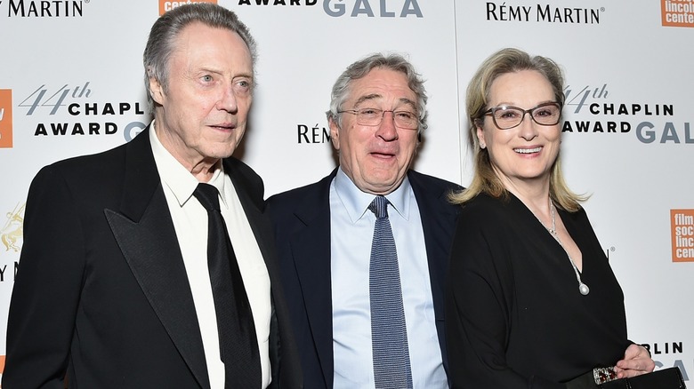 Christopher Walken, Robert De Niro and Meryl Streep at gala event