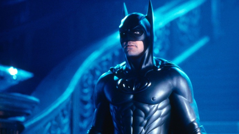 George Clooney as Batman in suit