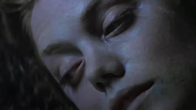 Close-up of Elizabeth's hurt face in The General's Daughter