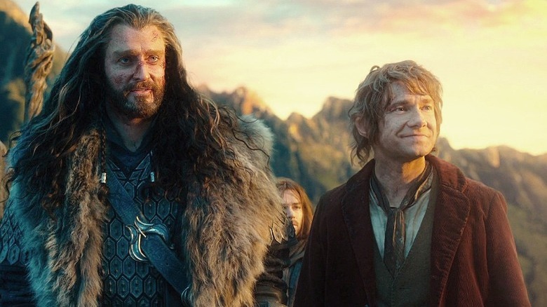 Thorin and Bilbo smile 