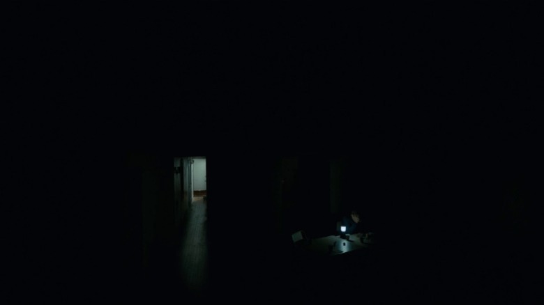 Erik alone in the dark