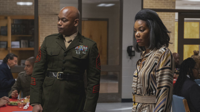 Bokeem Woodbine and Gabrielle Union in Inspection