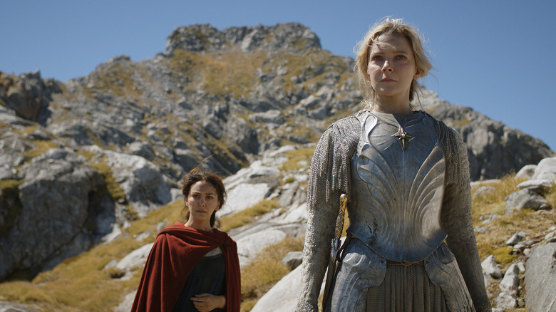 Bronwyn and Galadriel amidst rocks