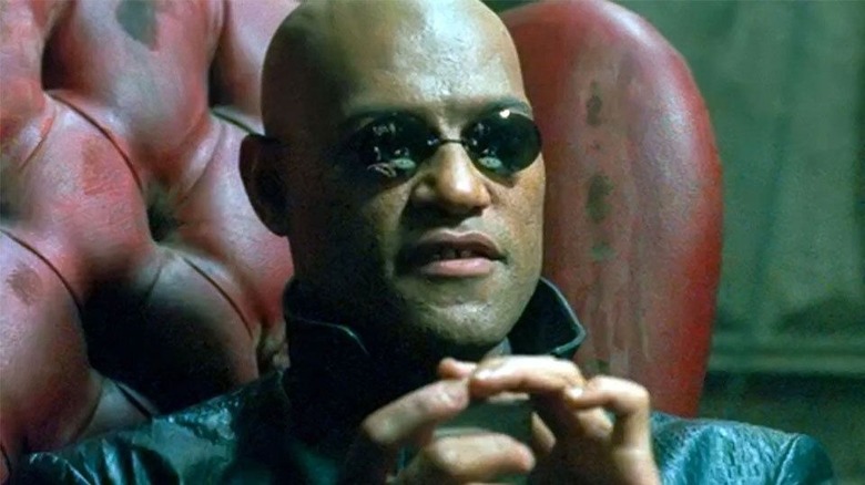 Morpheus sitting in chair