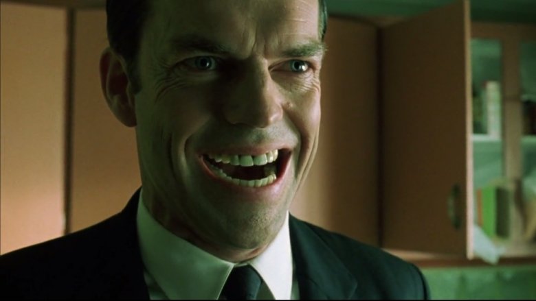 Hugo Weaving as Agent Smith in The Matrix Revolutions