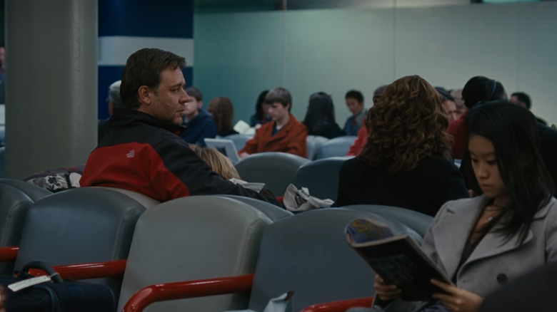 Family at an airport