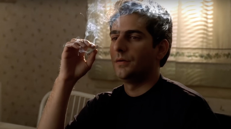 Chris Moltisanti smoking 