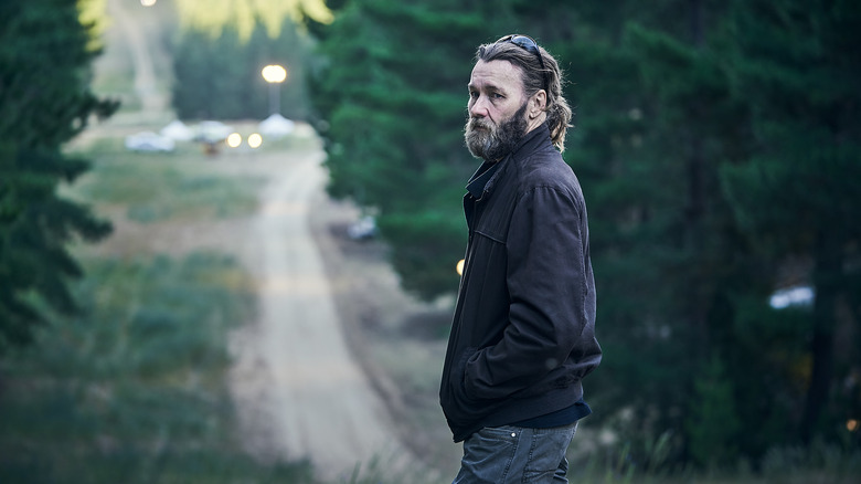 Mark searches forestry area