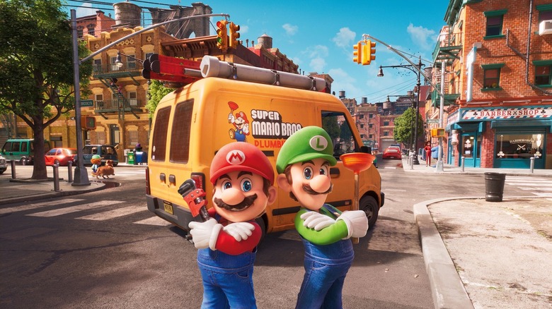 Mario and Luigi in the Brooklyn streets