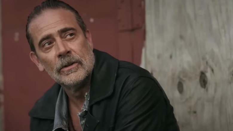 Negan looking over his shoulder