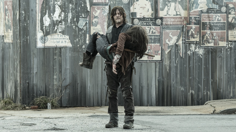 Daryl holds Judith