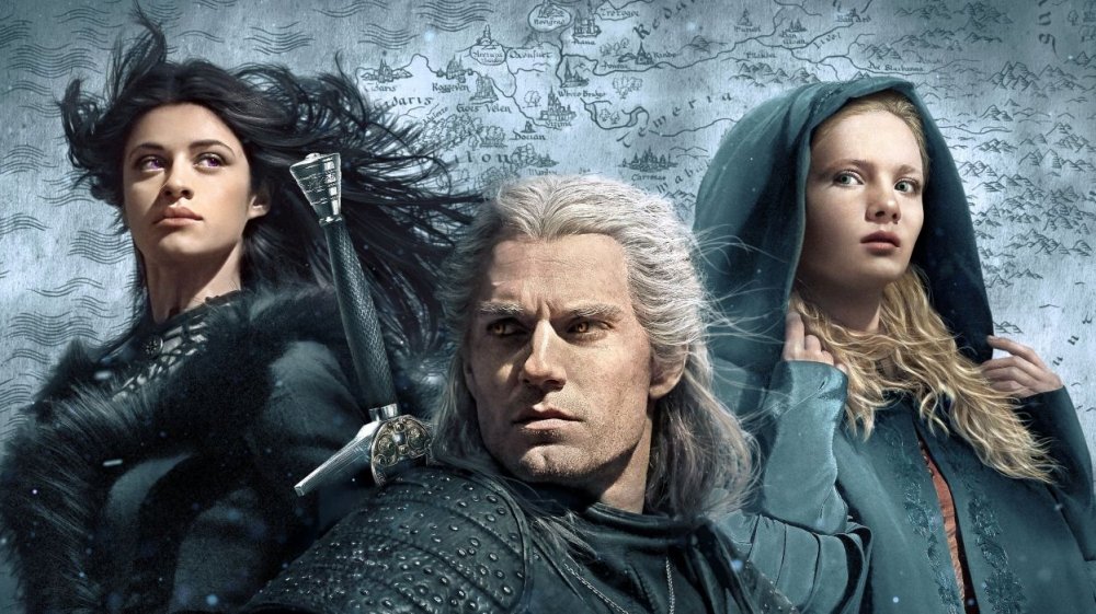 Yennefer, Geralt, and Ciri in The Witcher