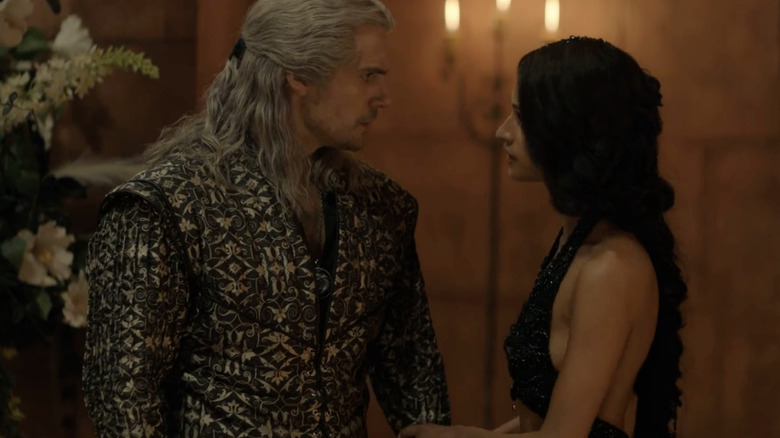 Geralt and Yennefer arguing