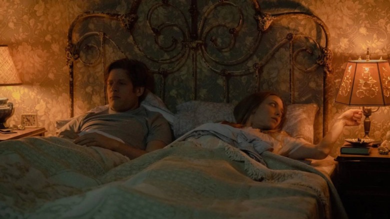 George and Catherine Clare in bed